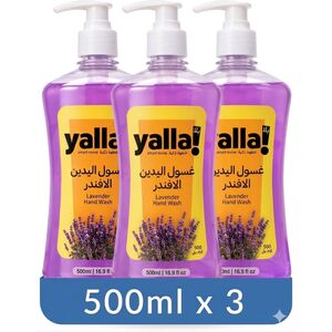 Yalla! Lavender Liquid Handwash 500 Ml X 3 Pcs