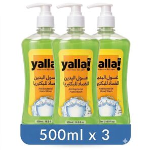 Yalla! Disinfectant Hand Wash 500 Ml X 3 Pcs