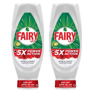 Fairy Power Action Lime Dishwashing Liquid 730 Ml X 2 Pcs