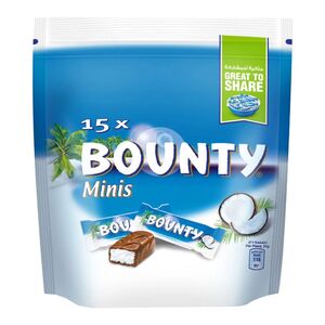 Bounty Minis Milk Chocolate Pouch 375 Gr