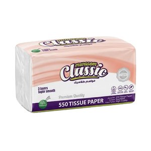 Mwasem Facial Tissues 3 Ply 550 Sheets