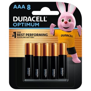 Duracell Optimum Alkaline Batteries Aaa 8 Pieces