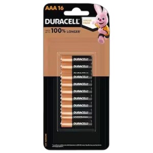 Duracell Batteries Aaa 16Bl Value Pack 10+6 Free