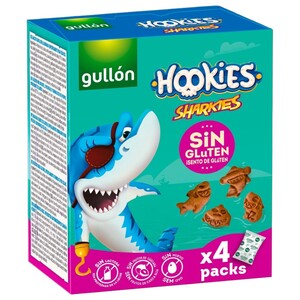 Gullón Hookies Sharkies Biscuits Gluten Free 4 Pieces 160G