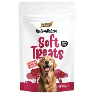 Prince Dog Soft Treats With Fresh Salmon 100G