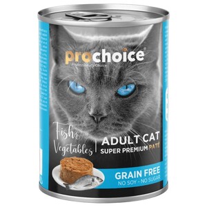Prochoice Adult Cat Food Fish & Vegetables Pate 400G