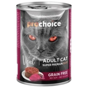 Prochoice Adult Cat Food Veal Pate 400G