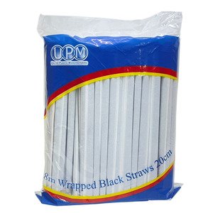 Upm 8M Wrapped Black Strawa 20Cm