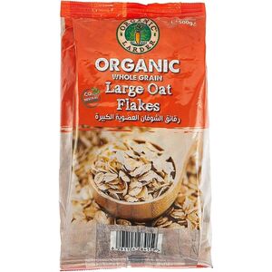 Organic Larder Oat Flakes Large 500 Gr