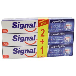Signal Toothpaste Cavity Fighter 120Ml 2+1 Free