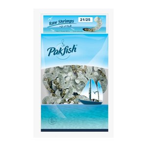 Pakfish Raw & Peeled Shrimps 21/25 1Kg