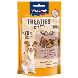 Vitakraft Dog Food Treaties Bits Liver Sausage 120G