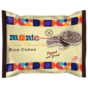 Monte Rice Cakes Dark Chocolate 32G