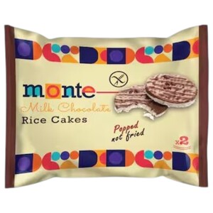 Monte Rice Cakes Milk Chocolate 32G