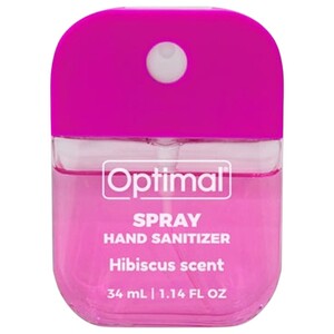Optimal Hand Sanitizer Square Spray Hibiscus Scent 34Ml