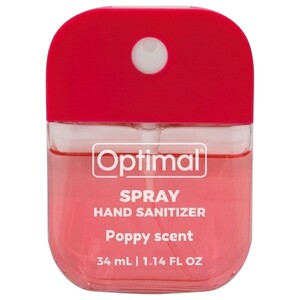 Optimal Hand Sanitizer Square Spray Poppy Scent 34Ml