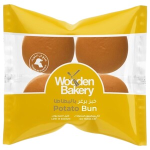 Wooden Bakery Potato Bun 4 Pieces 300G