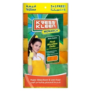 Kress Kleen Microfibre Dust Cloths 5+1