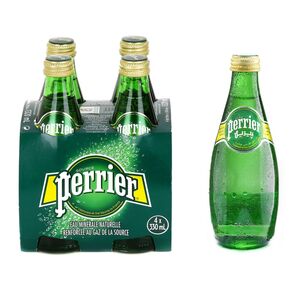 Perrier Natural Sparkling Mineral Water Regular 330 Ml Pack Of 4