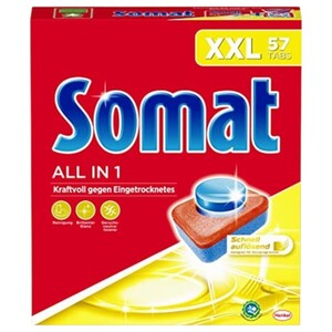 Somat All In 1 Dishwasher Tabs Xxl 57 Tabs