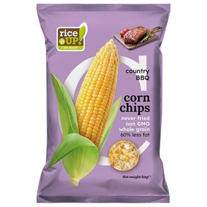 Rice Up! Corn Chips Country Bbq 60G