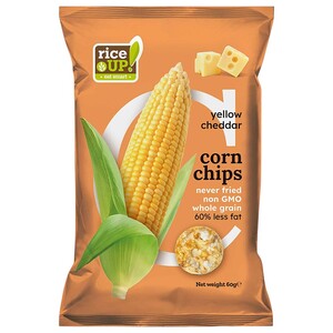 Rice Up! Corn Chips Yellow Cheddar 60G