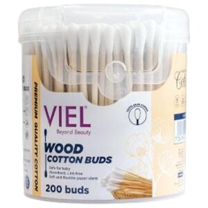 Viel Wooden Cotton Buds 200 Pieces