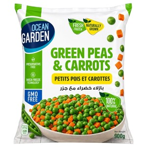 Ocean Garden Frozen Green Peas & Carrots 900G