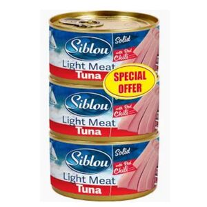 Siblou Light Tuna Chili 480 Gr Pack Of 3