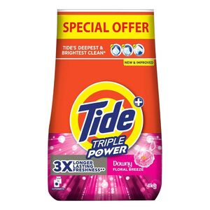 Tide Detergent Powder Core Touch Of Downy Triple Power 4 Kg