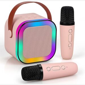 Dudao Karaoke Speaker Wireless Single Mic12 Pink