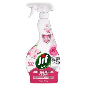 Jif Antibacterial Clean Multipurpose Spray With Floral Musk Scent 470 Ml