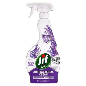 Jif Antibacterial Clean Multipurpose Spray With Lavender Bloom Scent 470 Ml