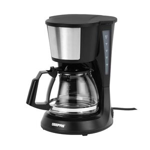 Geepas Gcm41527 Coffee Maker Glass Jar Black