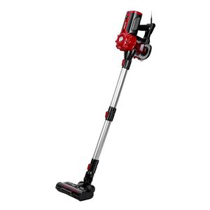 Geepas Stick And Handheld Vacuum Cleaner Gvc19037 Cyclonic Filtration System, Plastic With Hepa Filter Perfect For Home, Office, Apartments 2 Years Warranty, Black And Red
