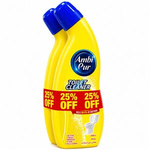 Ambi Pur Lemon Toilet Cleaner 500Ml*2 -25%Off