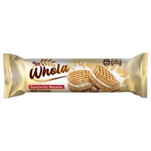 Eti Whola Sandwich Biscuits Milk Cream 100G
