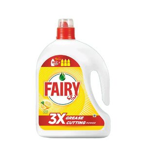 Fairy 3X Grease Cutting Power Dishwash Liquid, Lemon, 2.2 L