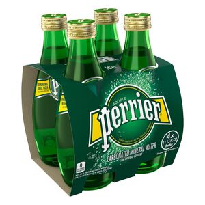 Perrier Natural Sparkling Mineral Water Regular 330 Ml Pack Of 4