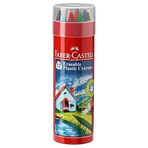 Faber Castell Erasable Plastic Crayons 12 Pieces