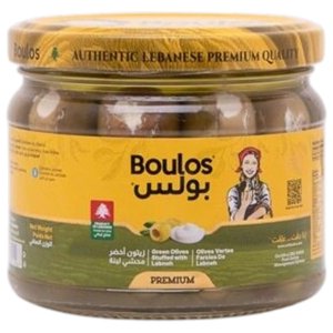Boulos Green Olives Stuffed With Labneh 300G