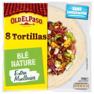 Old El Paso 8 Galettes Tortillas De Ble Nature 326G