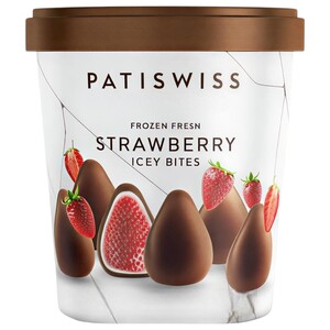 Patiswiss Frozen Icy Bites Chocolate Strawberry 130G