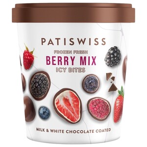 Patiswiss Frozen Icy Bites Berry Mix Chocolate 130G