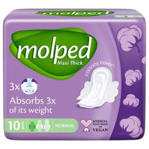 Molped Pads Maxi Thick Normal 10 Pieces