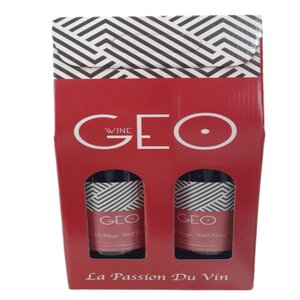 Geo Vin Rouge Coffret 2X75cl