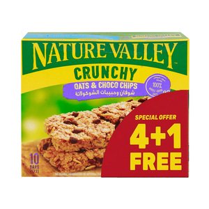 Nature Valley Cereal Bar Oats & Choco Chip 42G 4+1 Free