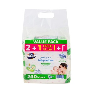 Wow Baby Wipes 80'S 2+1 Free