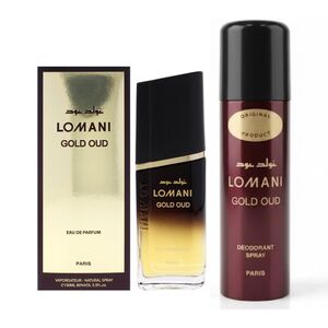 Lomani Gold Oud Eau De Parfum For Men 100 Ml + Deodorant 200 Ml Price Offer