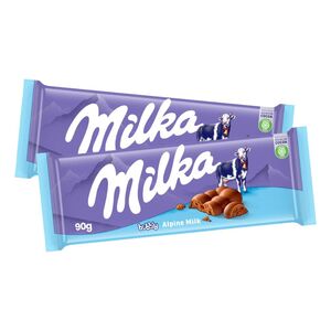 Milka Bubbly Alpine Milk Chocolate Bar 90 Gr Pack Of 2